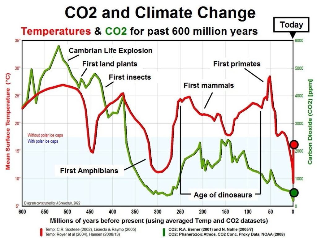 CO2 Y CAMBIO CLIMÁTICO DESDE HACE 600 MILLONES DE AÑOS